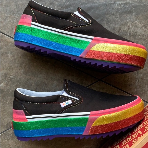 VANS CLASSIC SLIP ON S PLATFORMS GLITTER WMNS - Picture 2 of 16